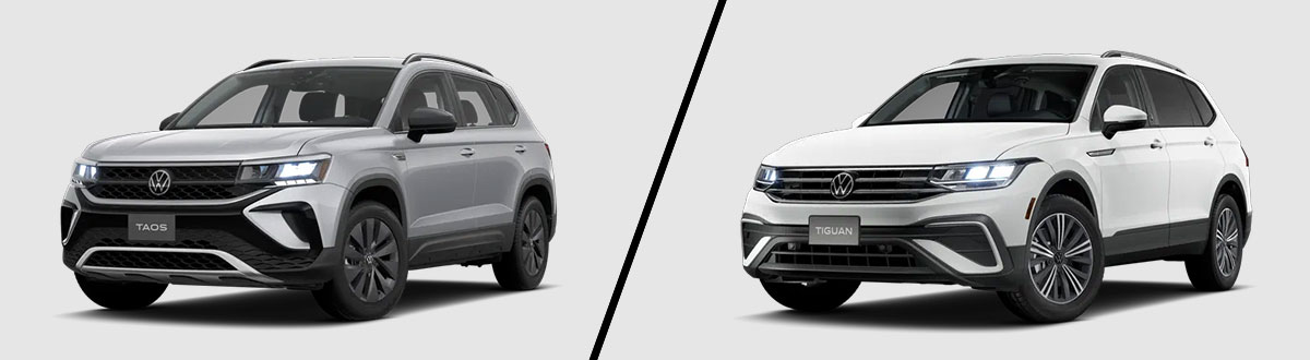 2024 Volkswagen Taos vs 2024 Volkswagen Tiguan