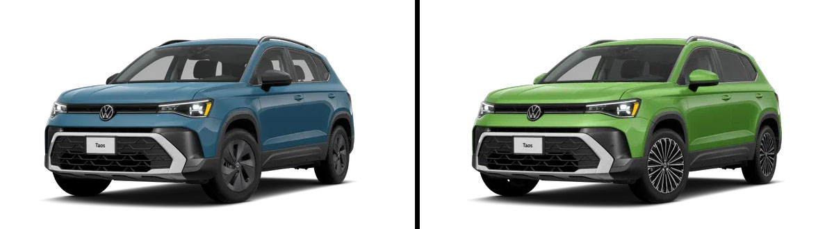 2025 Volkswagen Taos S vs 2025 Volkswagen Taos SE
