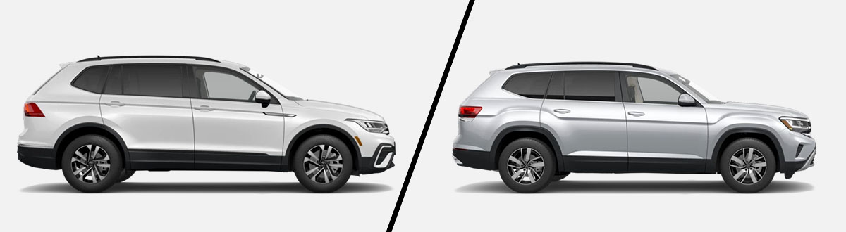 2022 Volkswagen Tiguan vs 2022 Volkswagen Atlas